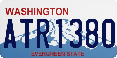 WA license plate ATR1380