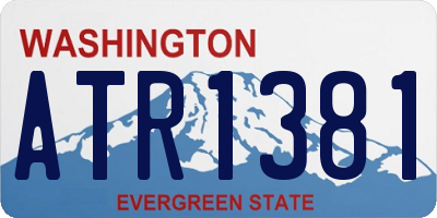 WA license plate ATR1381