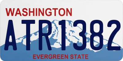 WA license plate ATR1382