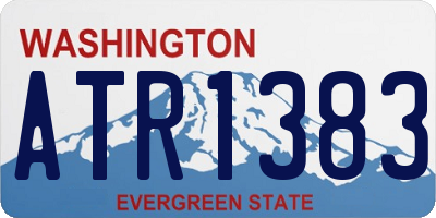 WA license plate ATR1383