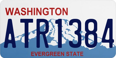WA license plate ATR1384