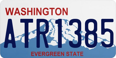 WA license plate ATR1385