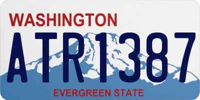 WA license plate ATR1387