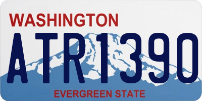 WA license plate ATR1390