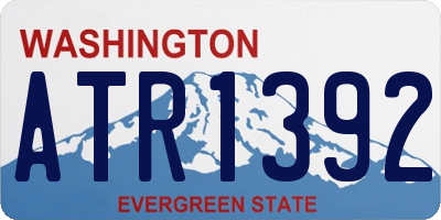 WA license plate ATR1392