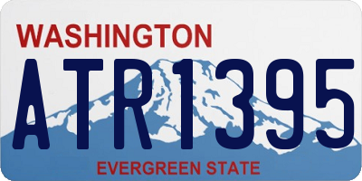 WA license plate ATR1395