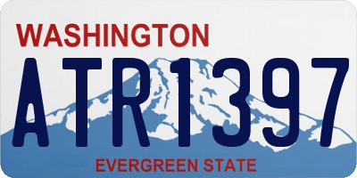 WA license plate ATR1397