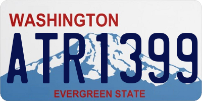 WA license plate ATR1399