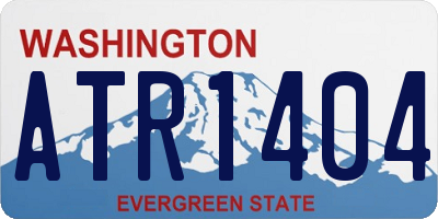 WA license plate ATR1404