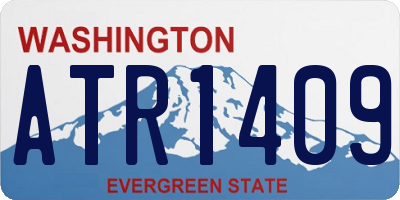 WA license plate ATR1409