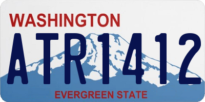 WA license plate ATR1412