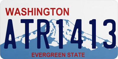 WA license plate ATR1413