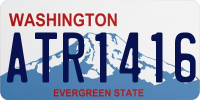 WA license plate ATR1416