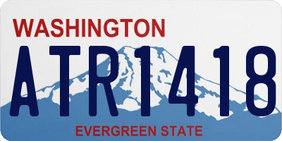 WA license plate ATR1418