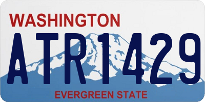WA license plate ATR1429