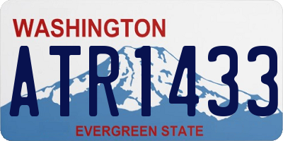WA license plate ATR1433