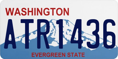 WA license plate ATR1436