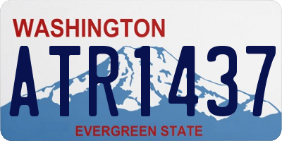 WA license plate ATR1437