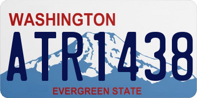WA license plate ATR1438