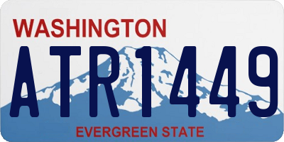 WA license plate ATR1449