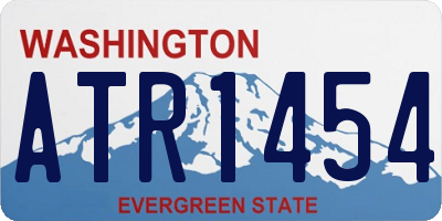 WA license plate ATR1454