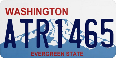 WA license plate ATR1465
