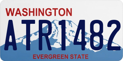 WA license plate ATR1482