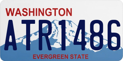 WA license plate ATR1486