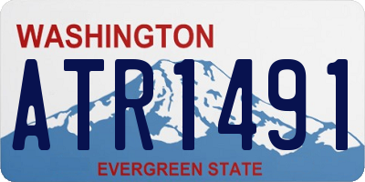 WA license plate ATR1491