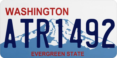 WA license plate ATR1492