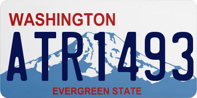 WA license plate ATR1493