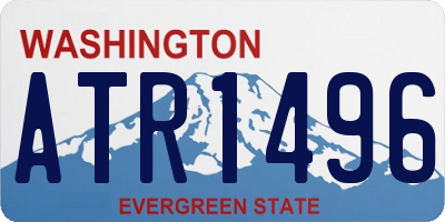 WA license plate ATR1496