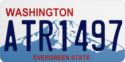 WA license plate ATR1497