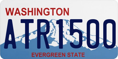 WA license plate ATR1500