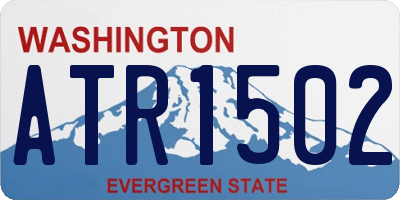 WA license plate ATR1502