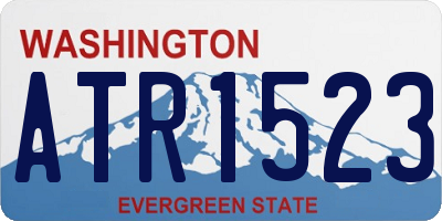 WA license plate ATR1523