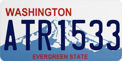 WA license plate ATR1533