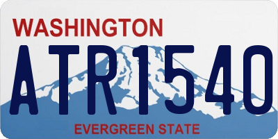 WA license plate ATR1540