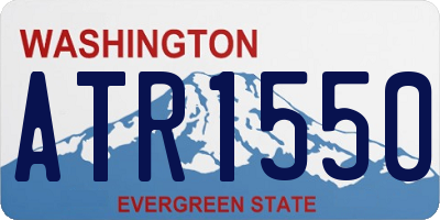 WA license plate ATR1550