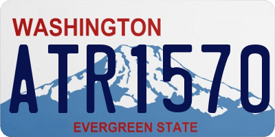 WA license plate ATR1570