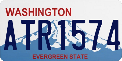 WA license plate ATR1574