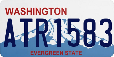 WA license plate ATR1583