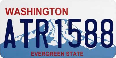 WA license plate ATR1588