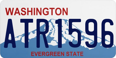 WA license plate ATR1596