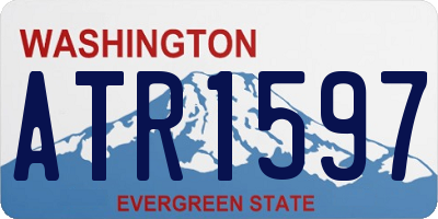 WA license plate ATR1597