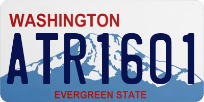 WA license plate ATR1601