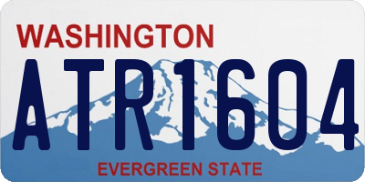 WA license plate ATR1604