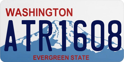 WA license plate ATR1608
