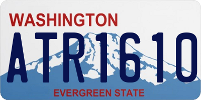 WA license plate ATR1610