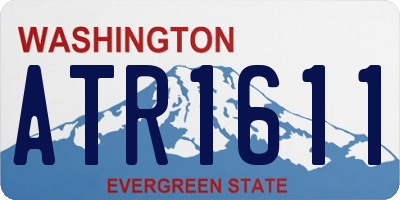 WA license plate ATR1611
